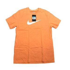 Nike Swoosh Orange Tee Shirt Size Medium BV1997-87T NWT